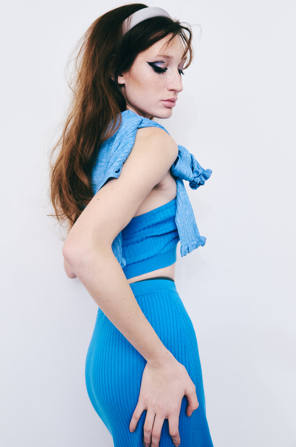 Ribbed Midi Skirt
