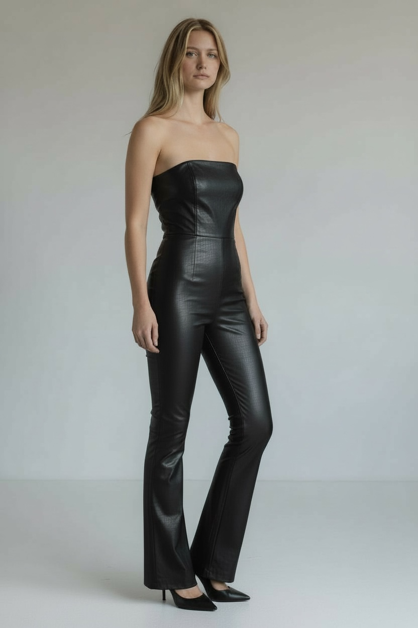 Vegan Leather Jumper