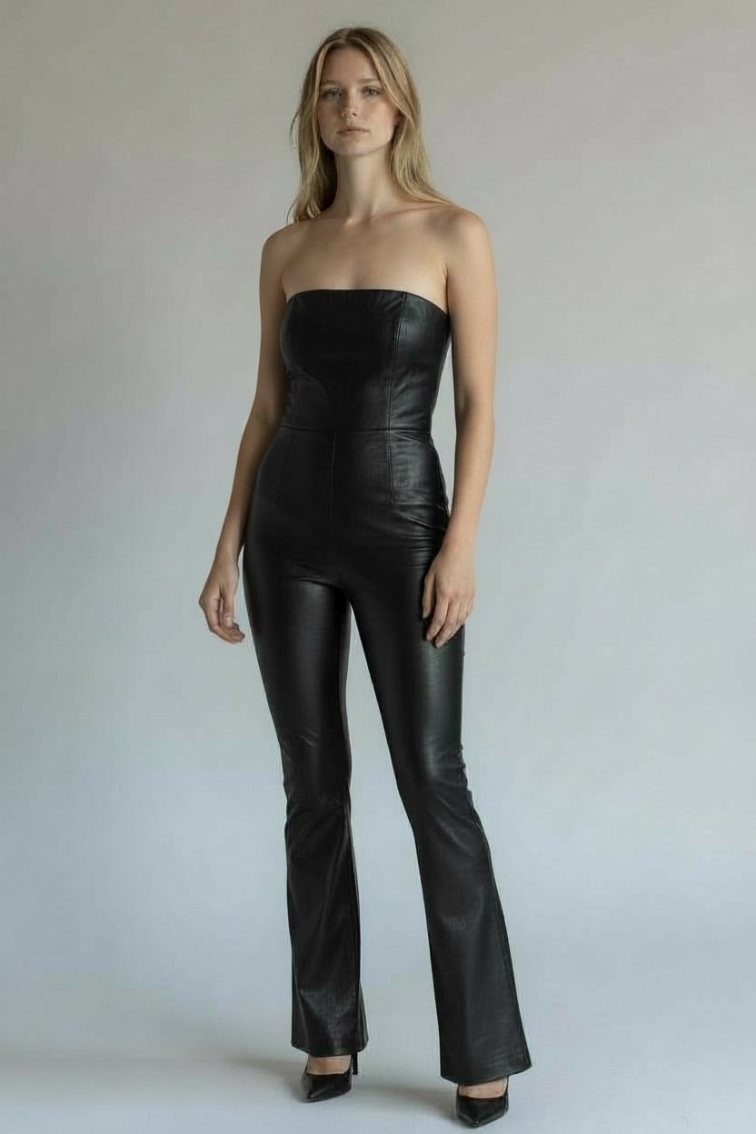 Vegan Leather Jumper