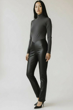 Vegan Leather Cinched Pants