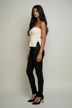 Ribbed Sweater Tube Top