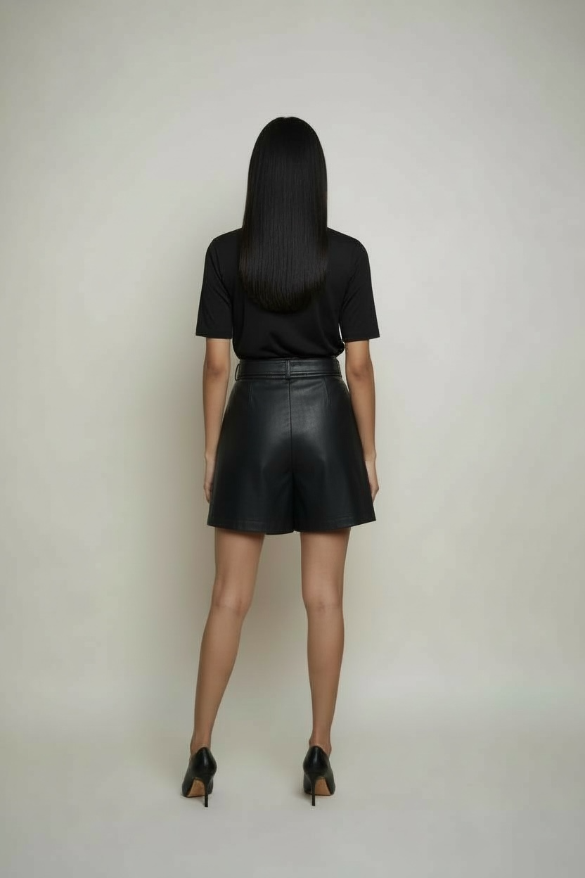 Desired Vegan Leather Shorts