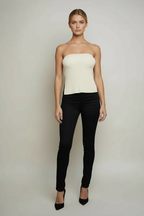 Ribbed Sweater Tube Top