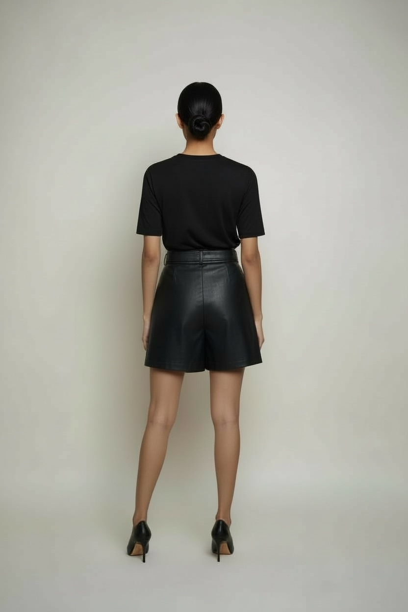 Desired Vegan Leather Shorts