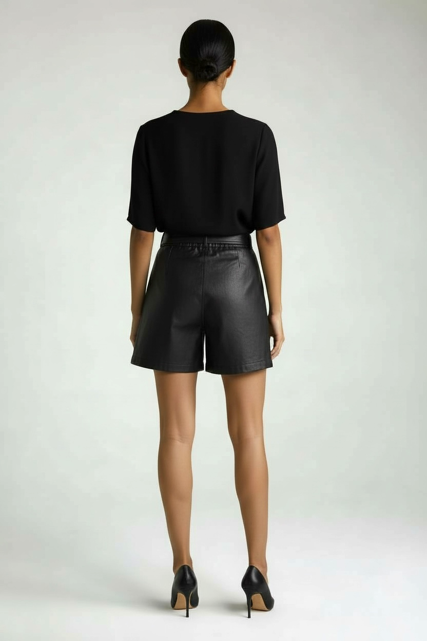 Desired Vegan Leather Shorts
