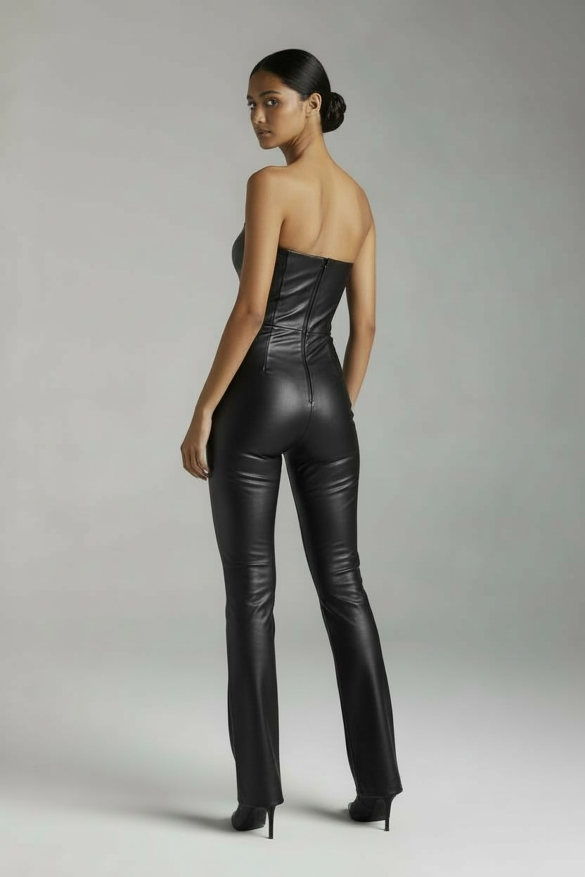 Vegan Leather Jumper