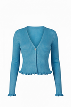 Ribbed Heart Cardigan