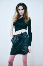 Flirtatious One-Sleeve Blouse