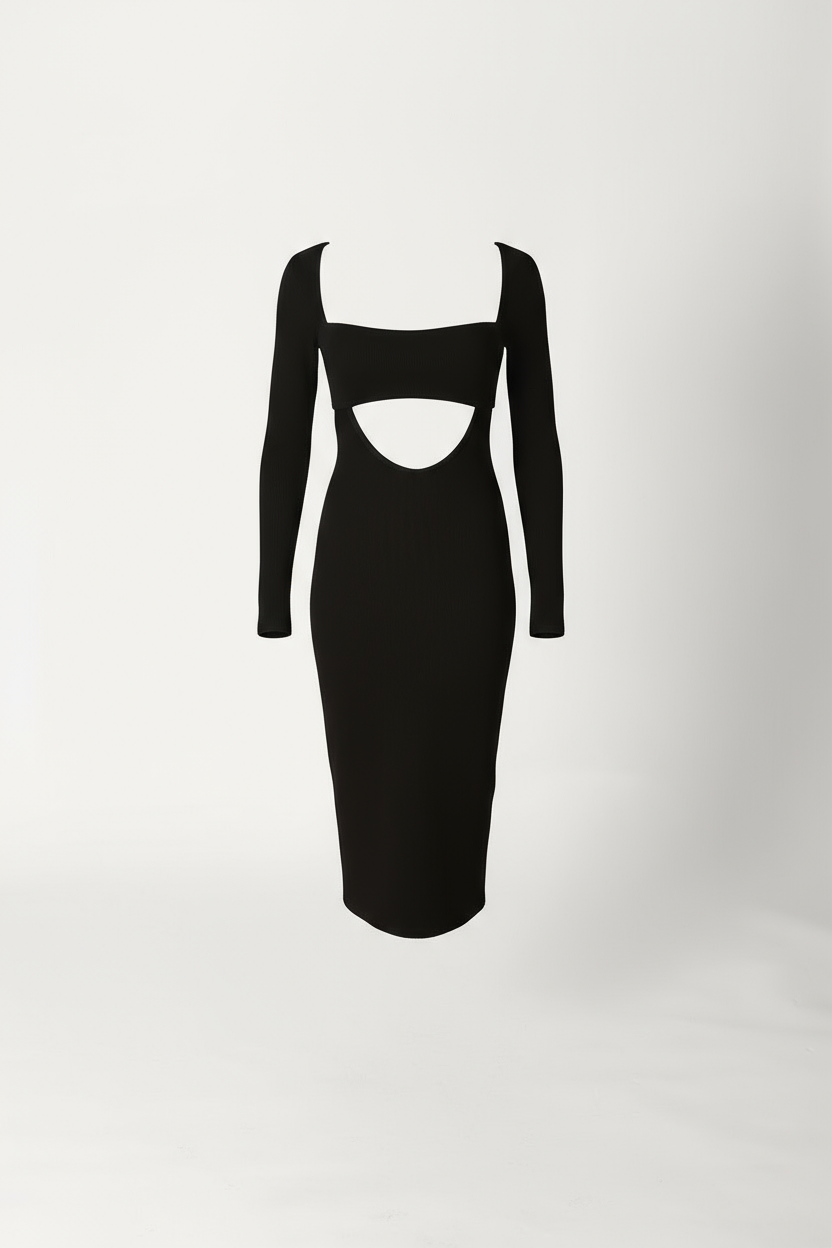 Bandeau Dress - Front Ghost Mannequin