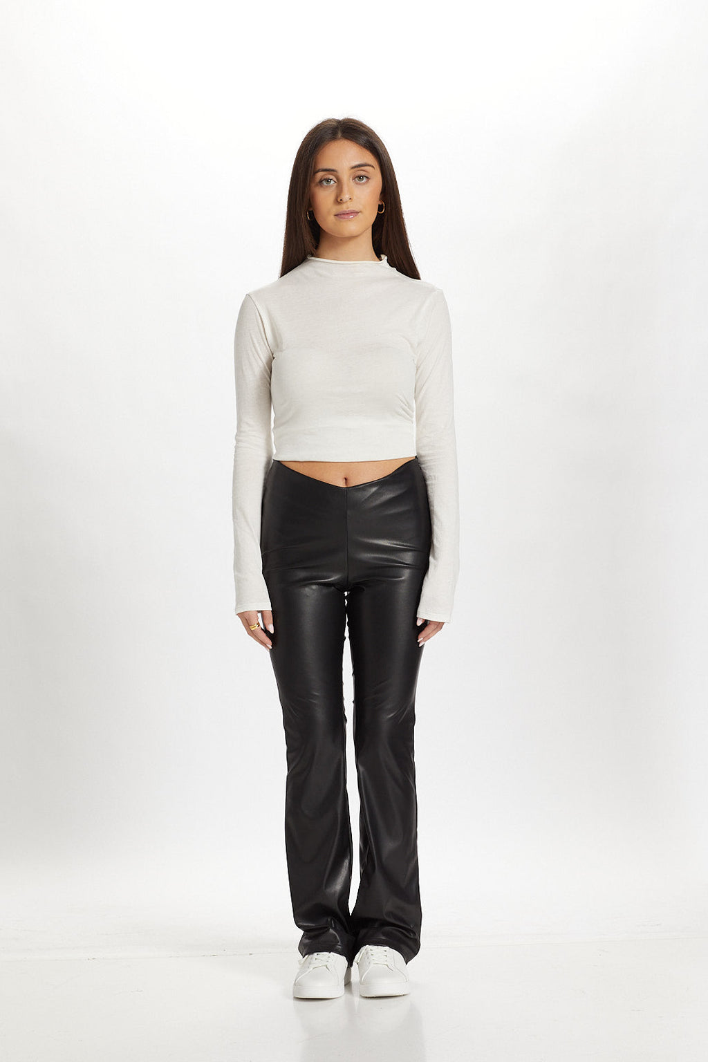 Vegan Leather Cinched Pants