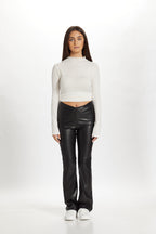 Vegan Leather Cinched Pants