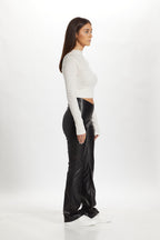 Vegan Leather Cinched Pants
