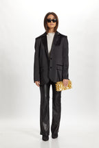 Vegan Leather Cinched Pants